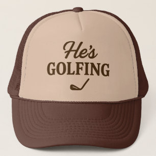 Han Golfar Roligt Golfare MAMMA Golfar Helg Kul Keps