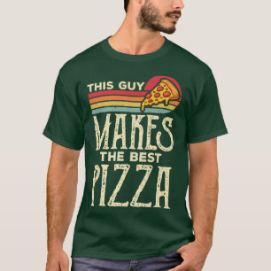 Han gör den bästa Pizza-Vintagen Pizza Baker T Shirt