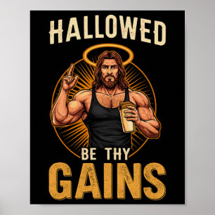 Han hade blivit den kristna kyrkogården Jesus Poster