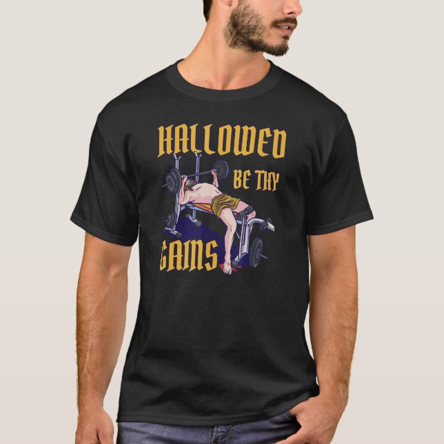 Han hade blivit den som fick Jesus viktande workou T Shirt (Framsida)