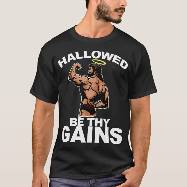 Han hade varit de som fick kul, Swole Jesus Bodybu T Shirt (Framsida)
