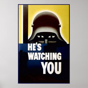 Han håller ögonen på dig poster