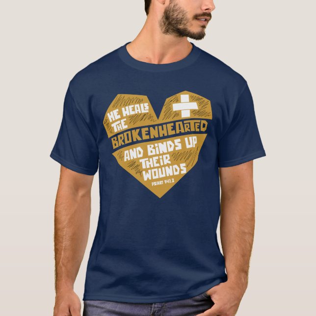 Han hälsar brokenhearingen t shirt (Framsida)