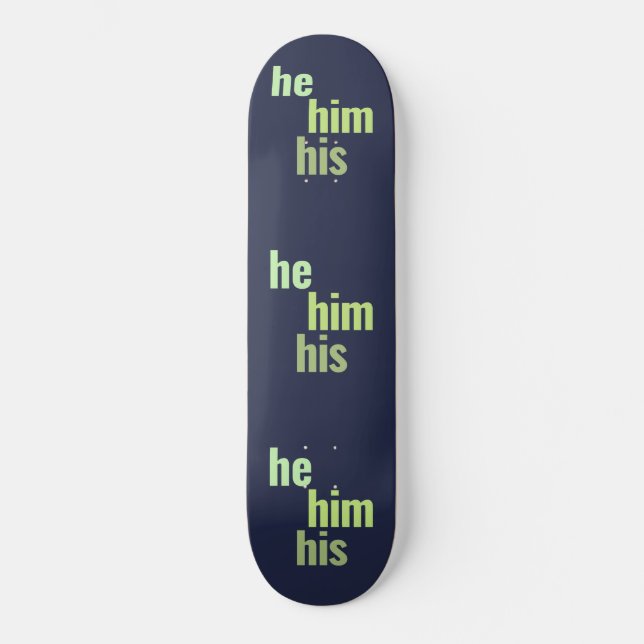 Han/han/hans pronounres Skateboard Deck (Framsida)