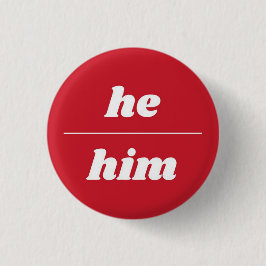 Han/han Pronoun Pin, 1,2 tum Knapp
