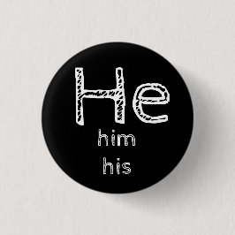 Han, hans pronouns-knapp knapp