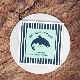 Han har blivit lurad att fiska efter Bachelor Part Pappersservett