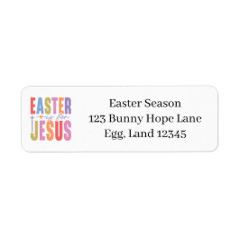 Han har blivit Påsk Jesus Kristna kristna Returadress Etikett