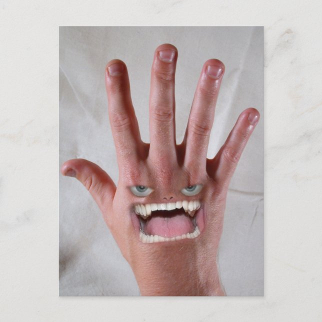 Han har ett Elak i ryggen! Vykort (Framsida)