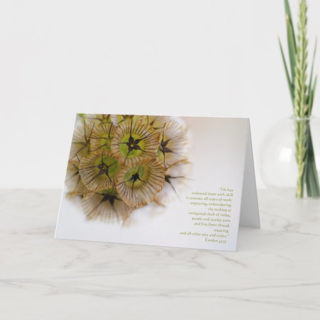 "Han har försett dem med skicklighet till exe... Kort (Framsida)