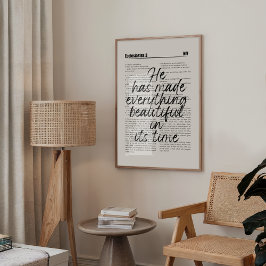 Han har gjort all Sak fin utskrift Poster