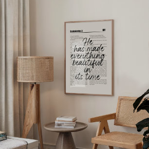 Han har gjort all Sak fin utskrift Poster