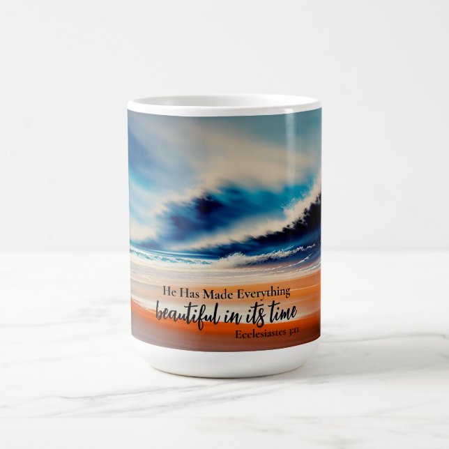 Han har gjort allt vackert kaffe Mugg (Center)