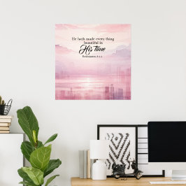 "Han har gjort allt vackert vattenfärg" Sunset Poster
