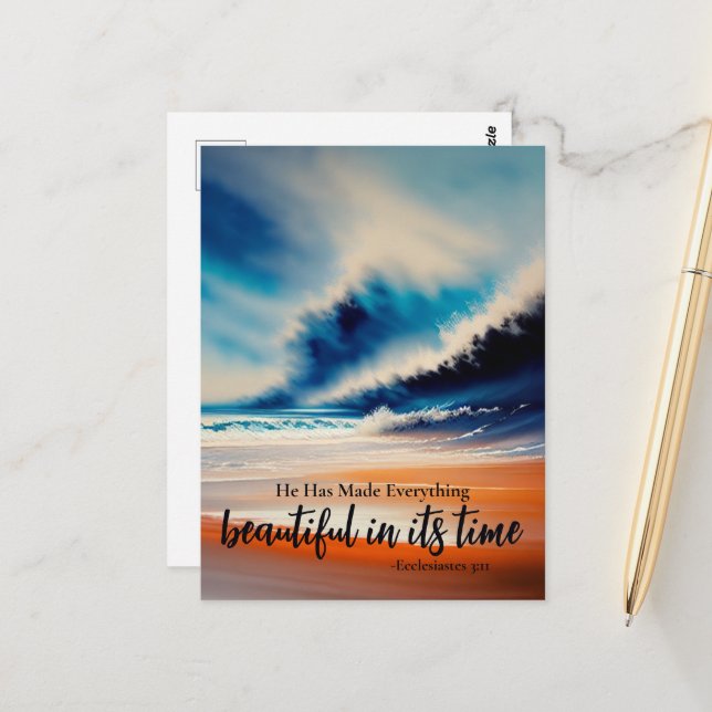 Han har gjort allt vackert vykort (Fram/Back In Situ)