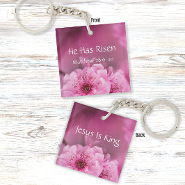 Han har kommit upp i bibelverse med Rosa Lila blom