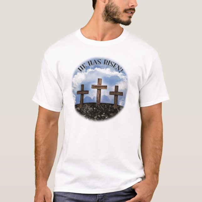 Han har rest 3-tålig Kor Matthew 26:39 Tee (Framsida)