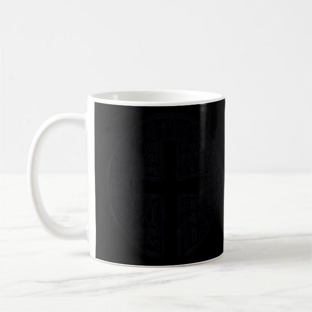 Han har rest Typografi Jesus Kor Christian Öster Kaffemugg (Vänster)