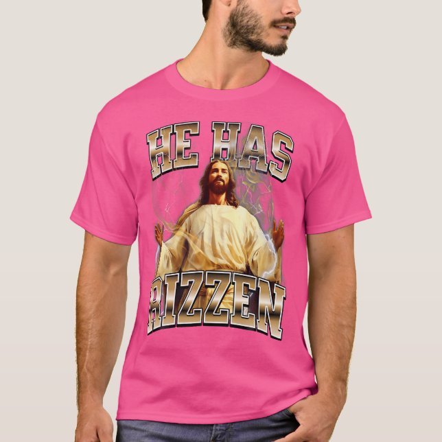 Han har Rizzen Jesus T Shirt (Framsida)