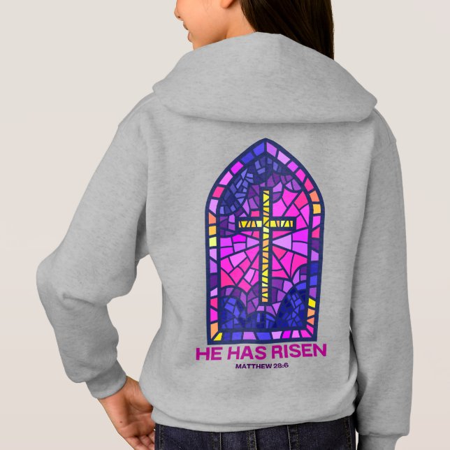 Han har uppstått-hoodie t shirt (Baksida)