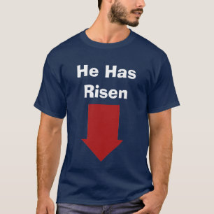 Han har uppstiget t-shirt