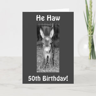 HAN HAW ELLER HA FÖR DIN 50:e BIRTHDAY Kort