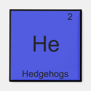 Han- Hedgehogs Funny Chemistry Inslag-symbol Magnet