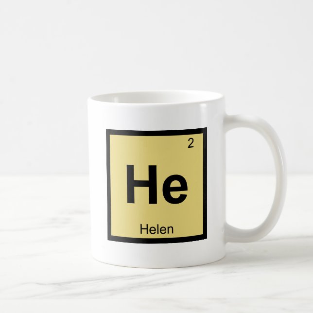 Han - Helena från Troja Kemiskt Periodiskt System  Kaffemugg (Höger)