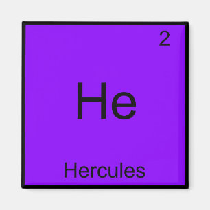 Han - Hercules Funny Chemistry Inslag Symbol Tee Magnet