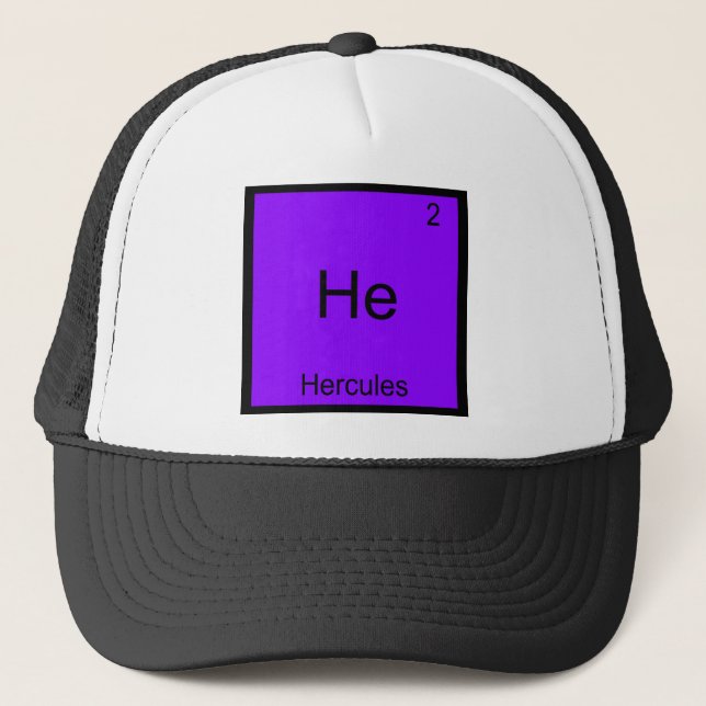 Han - Hercules Rollig Kemiskt Elementsymbol T-shir Keps (Framsida)