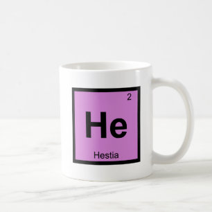 Han - Hestia Gudinnan Kemi Periodiska Systemet Kaffemugg
