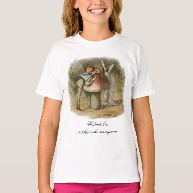 Han hittar hennes romantiska Fairy T Shirt (Framsida)