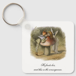 Han hittar hennes romska Fairy Valentindag Nyckelring