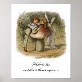 Han hittar hennes romska Fairy Valentindag Poster