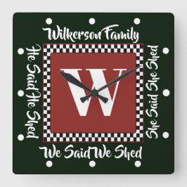 HAN HON HADE HON HÄNT ATT VI SKADE KLOCK FYRKANTIG KLOCKA