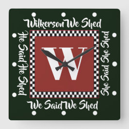 HAN HON HADE HON HÄNT ATT VI SKADE KLOCK FYRKANTIG KLOCKA