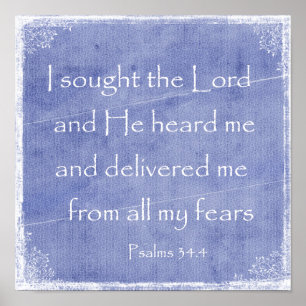 Han hörde mig Bible Verse. Poster