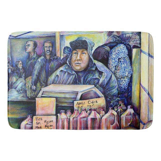 Han hörde, vad jag såg badrumsmatta (Framsidan)