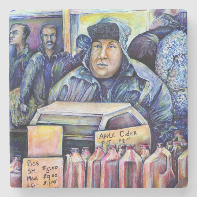 Han hörde, vad jag såg stenunderlägg (Framsidan)