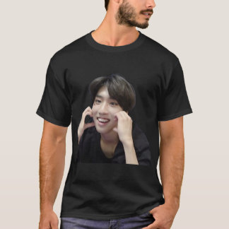 Han Jisung Cute Heart Cheeks Sticker.png T Shirt