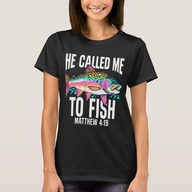 Han kallade mig att fiska t shirt (Framsida)