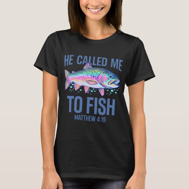 Han kallade mig att fiska t shirt (Framsida)
