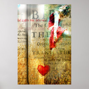 Han kallar mig Beloved (Contemporary Christian Art Poster