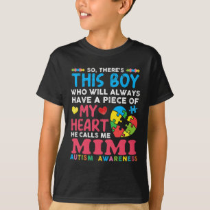 Han kallar mig Mimi Autism Awareness T Shirt