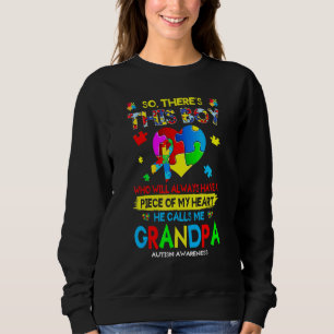 Han kallar mig morfar Autism Awaren T Shirt
