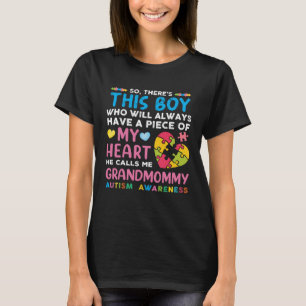 Han kallar mig mormor Autism Awa T Shirt