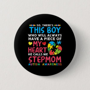 Han kallar mig Stepmamma Autism Awaren Knapp