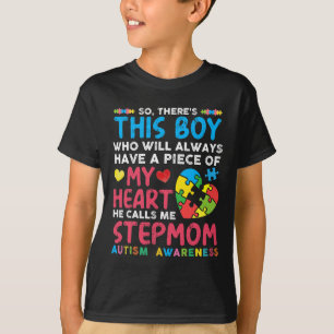 Han kallar mig Stepmamma Autism Awaren T Shirt
