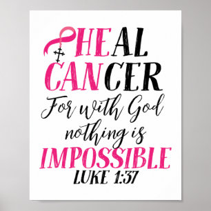 Han kan bota bröstcancermedvetande Survivor Faith Poster