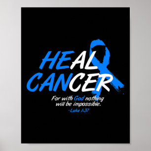 Han kan bota cancer Alopecia Awareness Month Gift  Poster